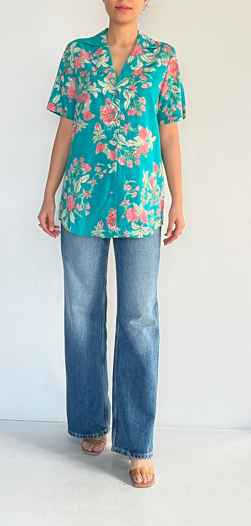 Hemant & Nandita | Half-Sleeve Shirt | Green