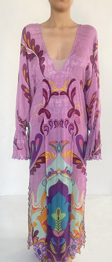 Hemant & Nandita | V-Neck Kaftan | Purple
