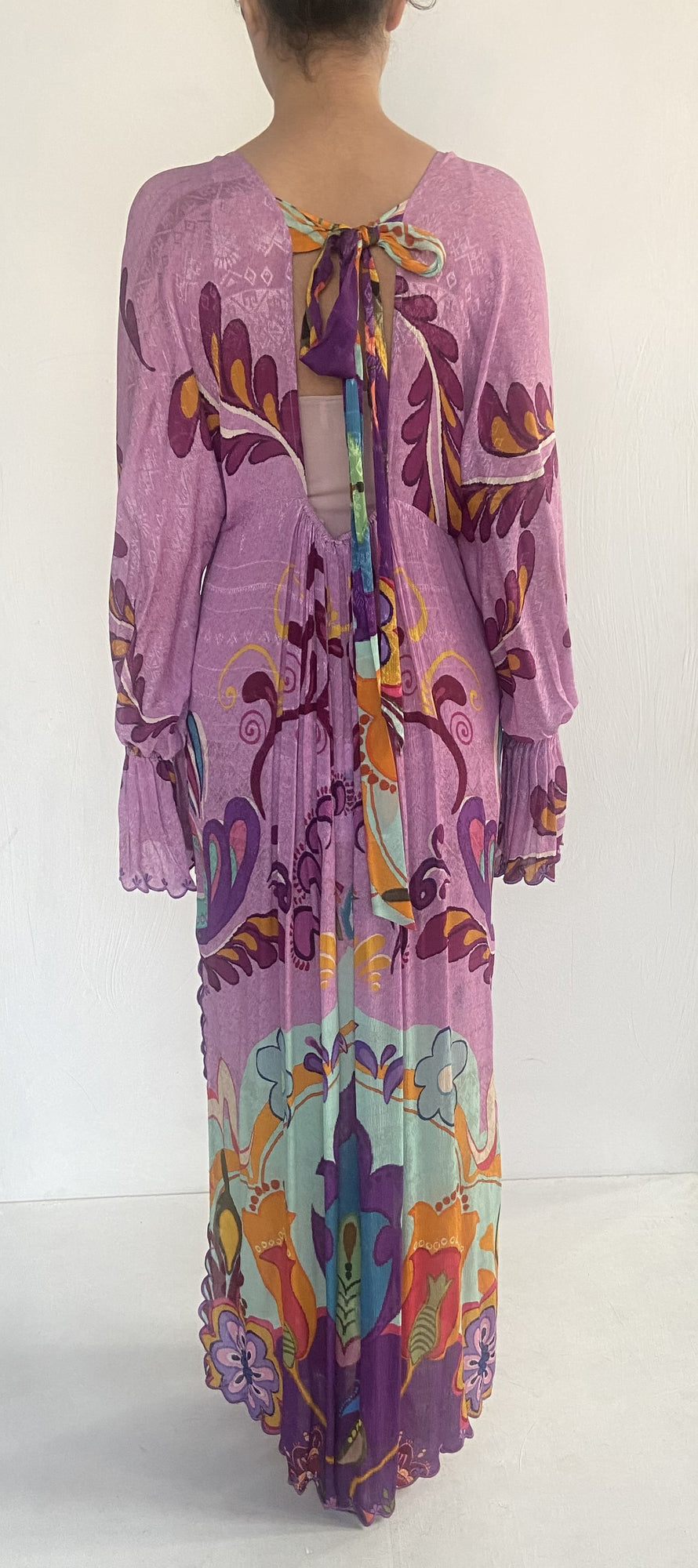 Hemant & Nandita | V-Neck Kaftan | Purple
