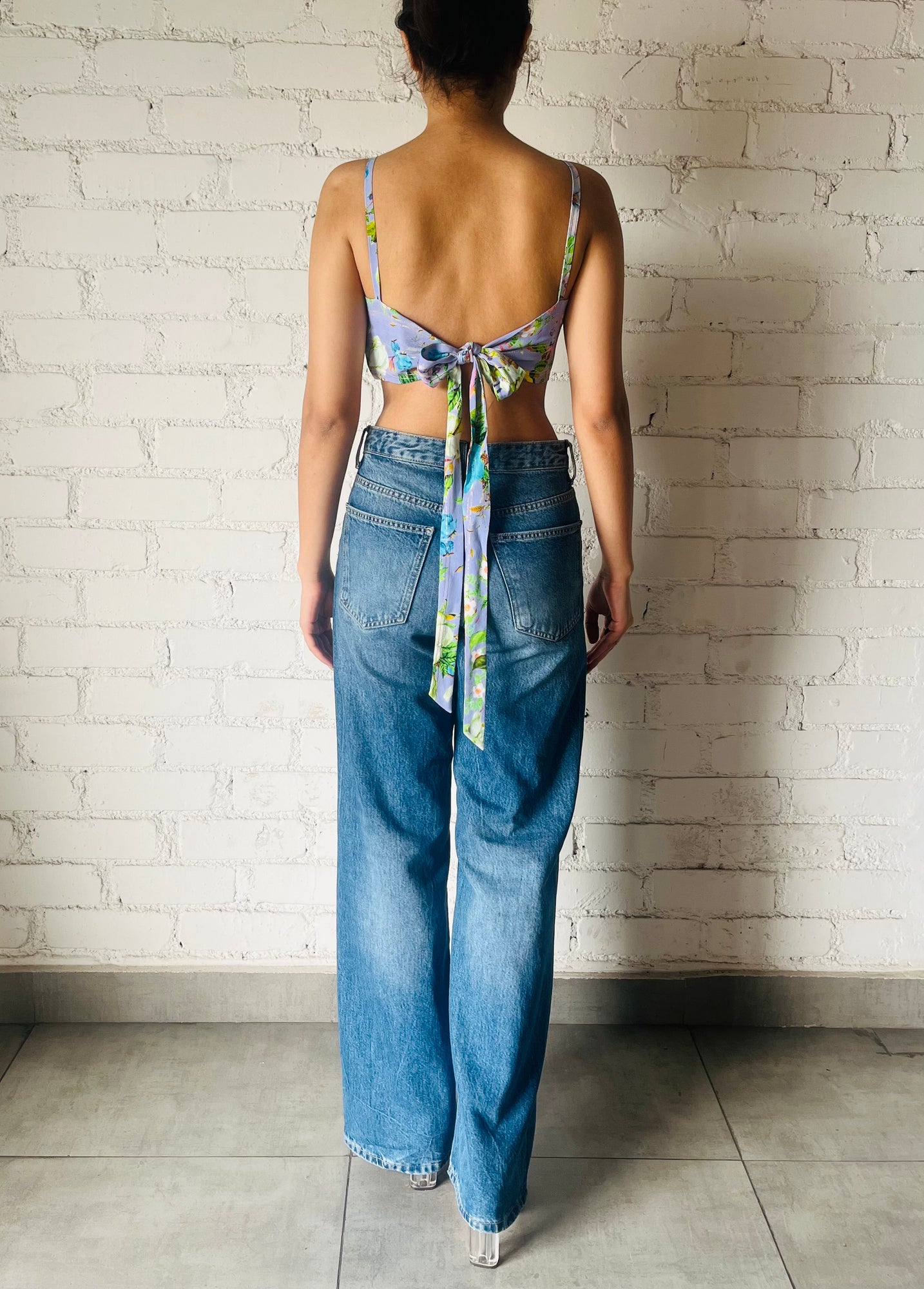 Hemant & Nandita | Floral Bandeau | Lilac