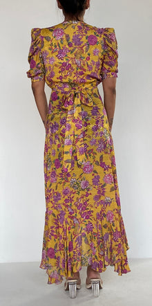 Hemant & Nandita | Dhea Midi Dress | Yellow