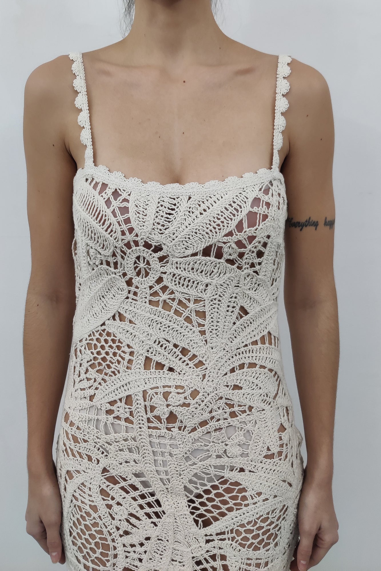 Hemant & Nandita | Goa Midi Dress - V2 | Off-White