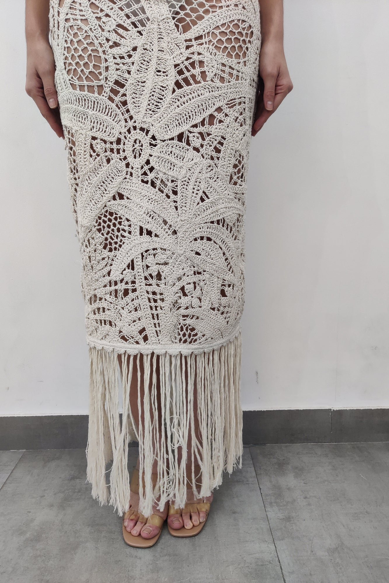 Hemant & Nandita | Goa Midi Dress - V2 | Off-White