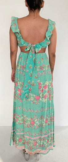 Hemant & Nandita | Isha Sweetheart-Neck Kaftan | Teal