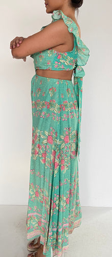 Hemant & Nandita | Isha Sweetheart-Neck Kaftan | Teal