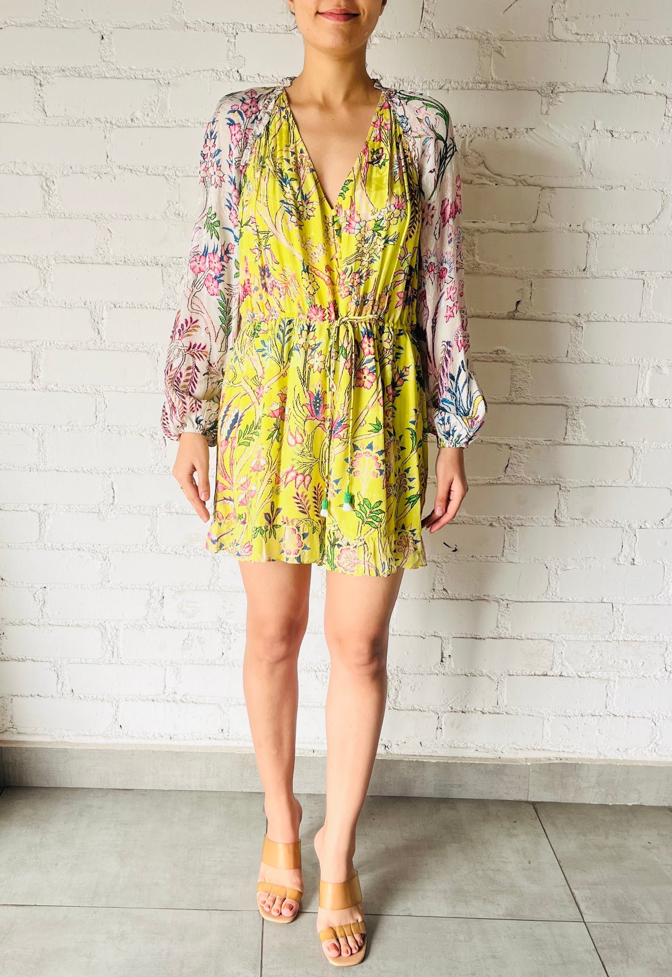 Hemant & Nandita | Nila Short Dress | Yellow