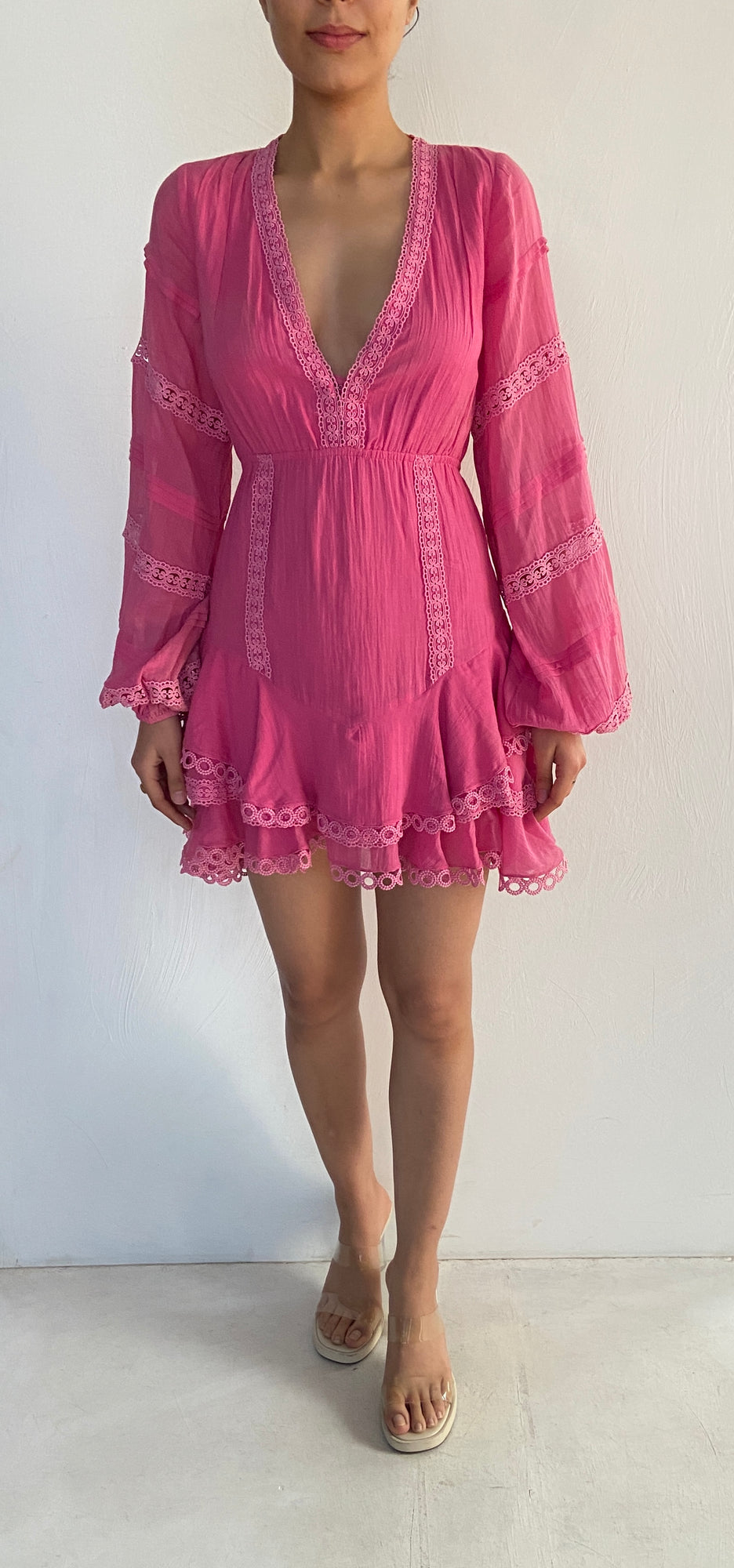 Hemant & Nandita | Ruby Short Dress | Pink