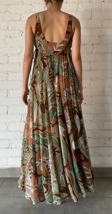 Hemant & Nandita | Long Dress With Side Knot | Green
