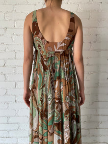 Hemant & Nandita | Long Dress With Side Knot | Green