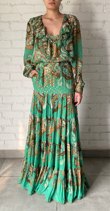 Hemant & Nandita | Jash Long Skirt | Green
