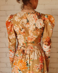 Hemant & Nandita | Jolie Floral Crop Top | Nude