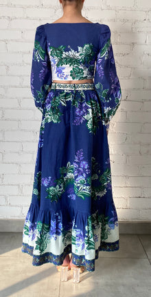 Hemant & Nandita | Keva Crop Top | Green/Blue