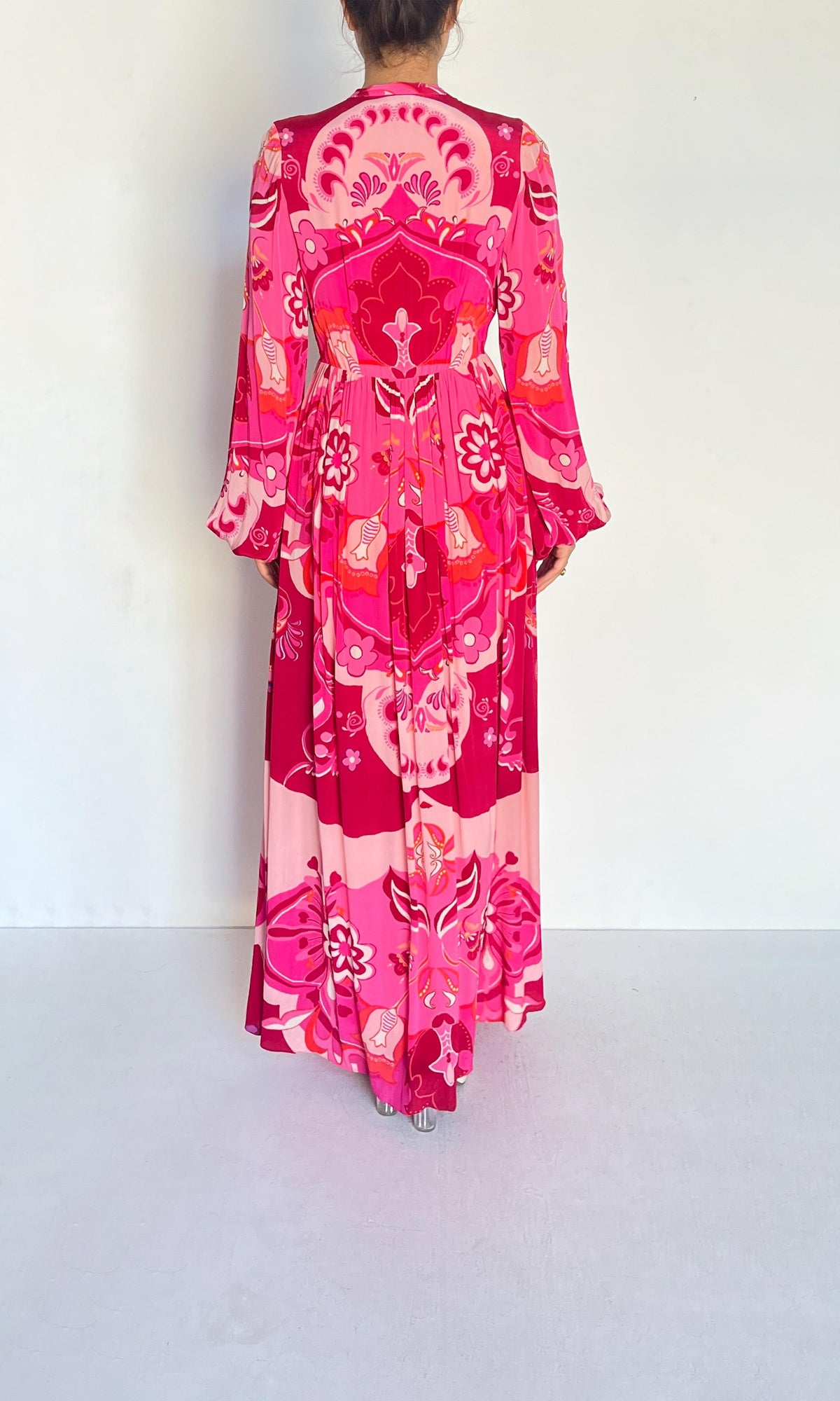 Womens | Malak Viscose Cepe Long Dress | Multi