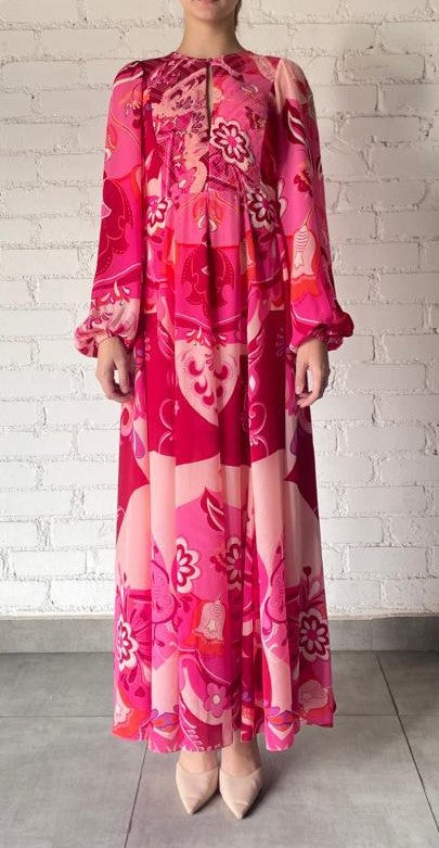 Hemant & Nandita | Malak Long Dress | Pink