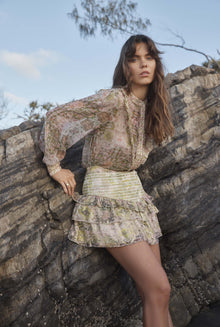 Hemant & Nandita | Maya Skirt | Pink/Lime
