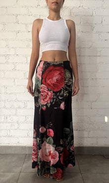Womens | Maaz Viscose Satin Lycra Long Skirt | Black