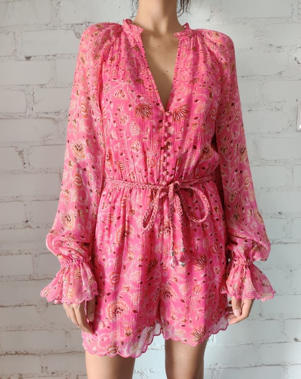 Hemant & Nandita | Nara Romper | Tulip Pink