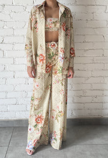 Hemant & Nandita | Nava Oversized Shirt | Beige