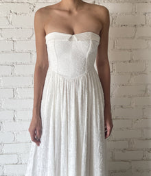 Hemant & Nandita | Nera Sweetheart-Neck Sleeveless Long Dress | White