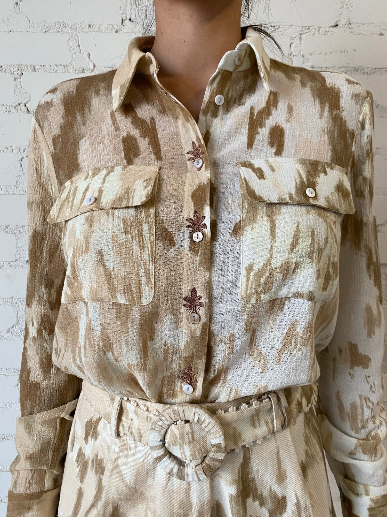 Hemant & Nandita | Nima Oversized Shirt | Off-White