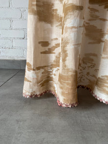Hemant & Nandita | Nima Long Dress | Light Brown/White