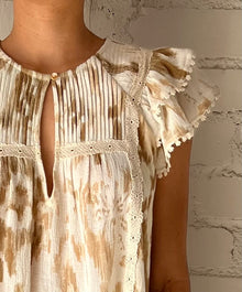 Hemant & Nandita | Nima Top | Light Brown/White