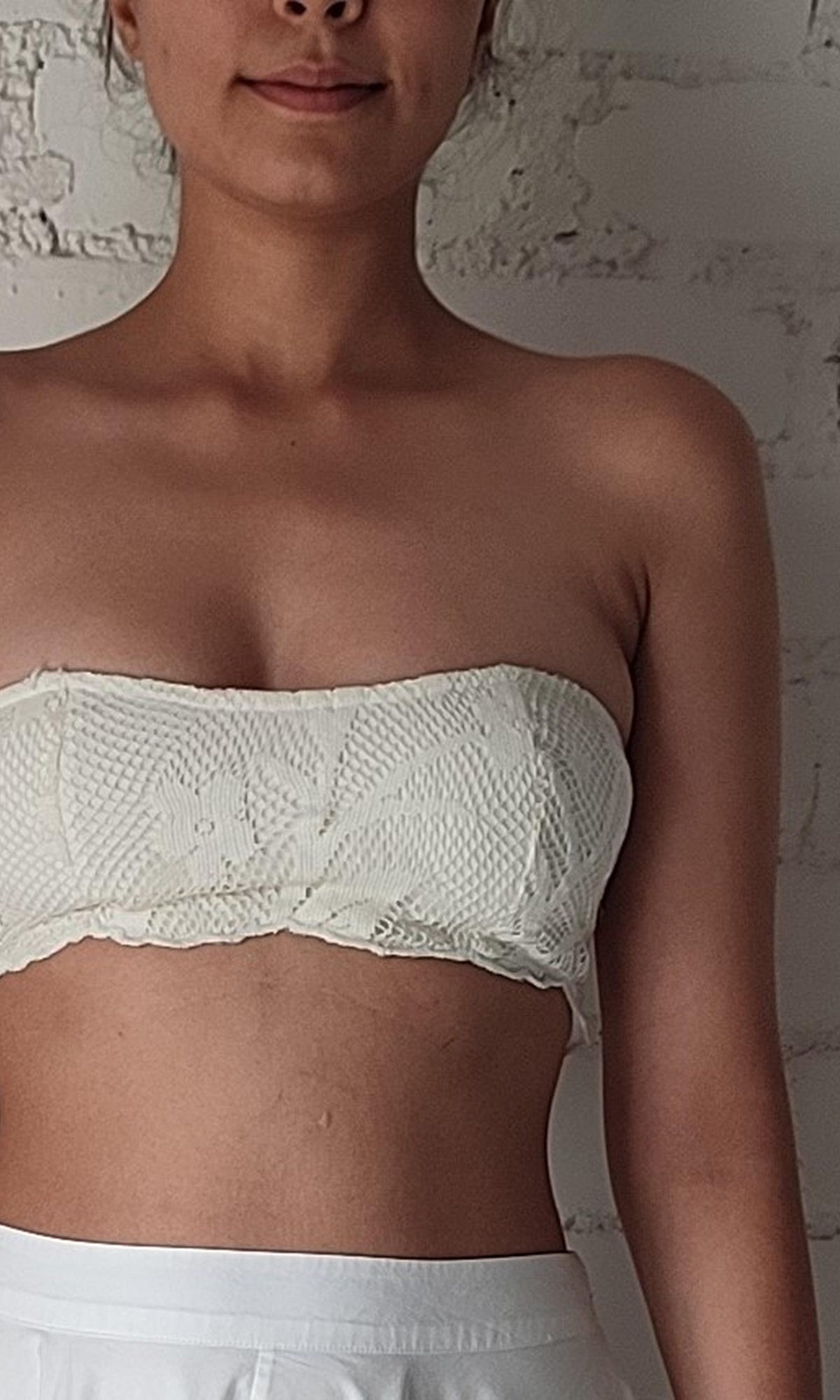 Hemant And Nandita | Nysa Cotton Bandeau | White