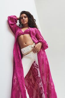 Hemant & Nandita | Nysa Long Dress | Pink