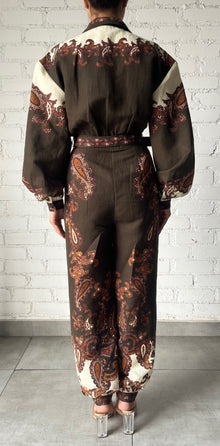 Hemant & Nandita | Omya Jumpsuit | Brown Mix