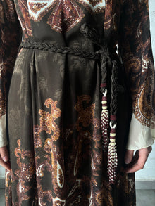 Hemant & Nandita | Omya Long Dress | Brown Mix