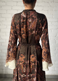 Hemant & Nandita | Omya Long Dress | Brown Mix
