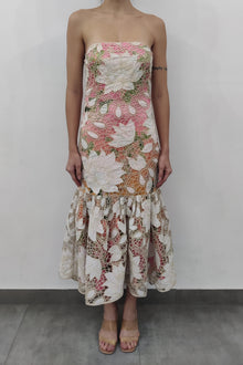 Hemant & Nandita | Pakhi Sleeveless Midi Dress | Pink