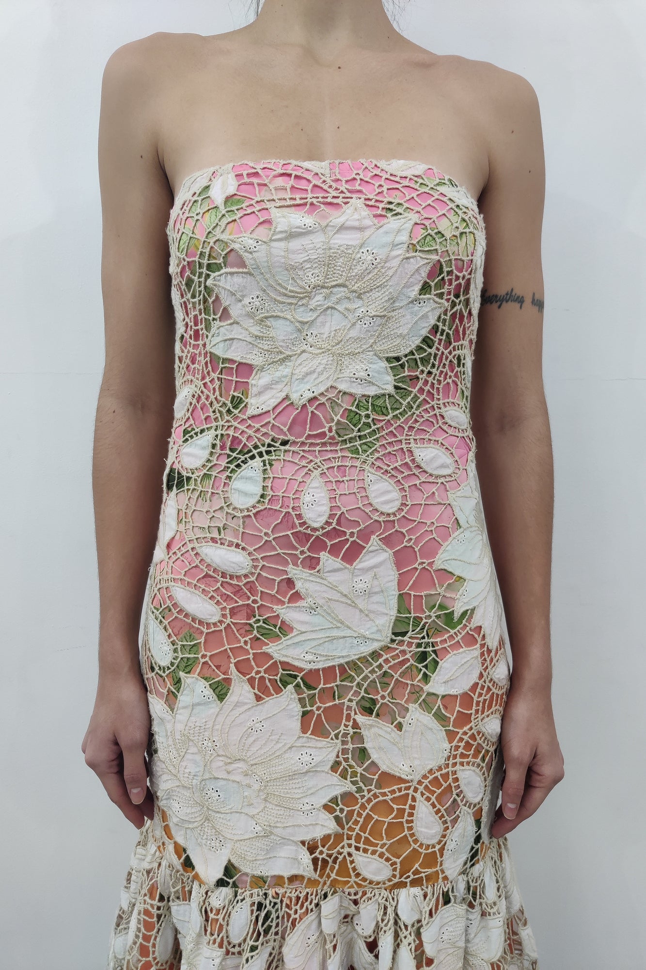 Hemant & Nandita | Pakhi Sleeveless Midi Dress | Pink