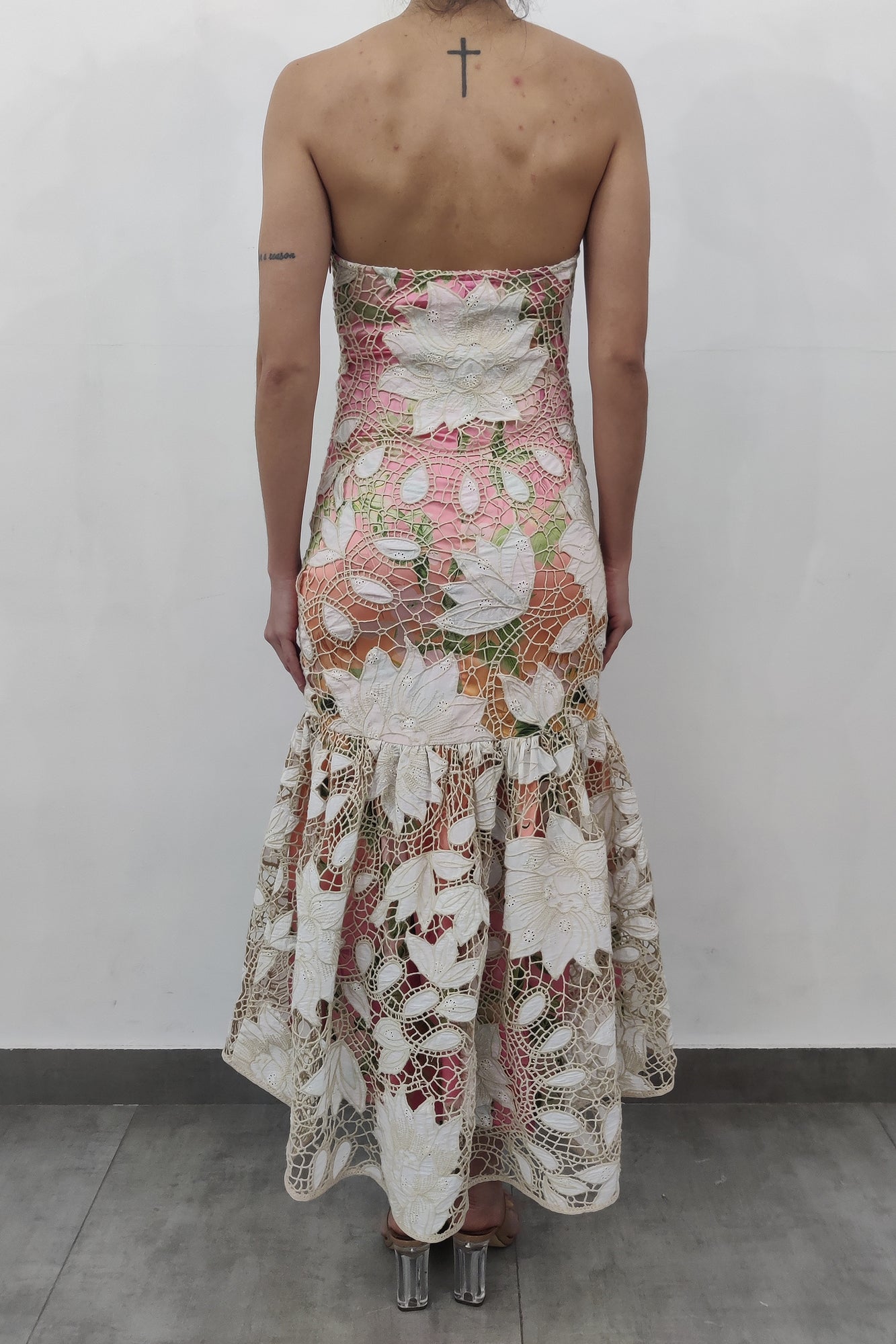 Hemant & Nandita | Pakhi Sleeveless Midi Dress | Pink