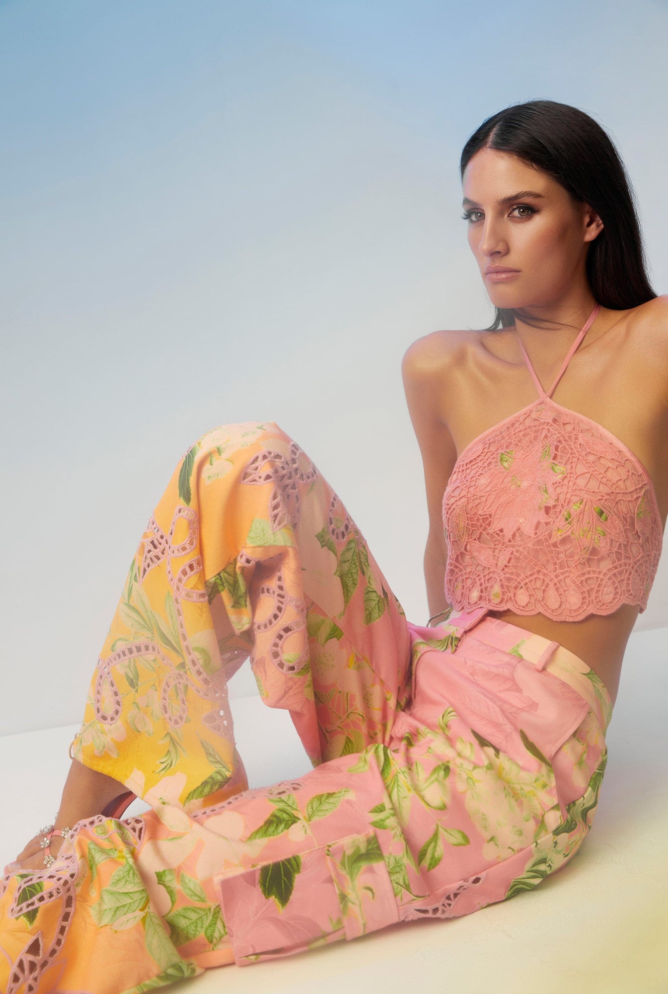 Hemant & Nandita | Pakhi Crop Top | Pink