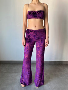Hemant & Nandita | Flared Pants | Purple