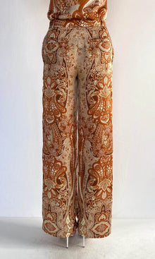 Womens | Rida Viscose Satin Straight Pants | Multi