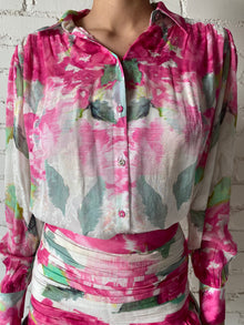Hemant & Nandita | Rosa Floral Mini Skirt | Pink