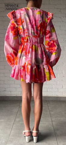 Hemant & Nandita | Rosa Short Dress | Pink