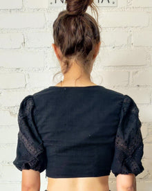Hemant & Nandita | Ruby Crop Top | Black