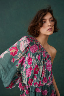 Hemant & Nandita | Sabi Midi Dress | Green