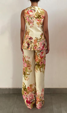 Hemant And Nandita | Sama Cotton Linen Top | Ivory