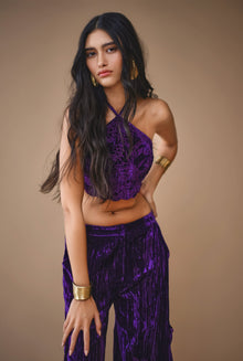 Hemant & Nandita | Sehr Cargo Pants | Purple