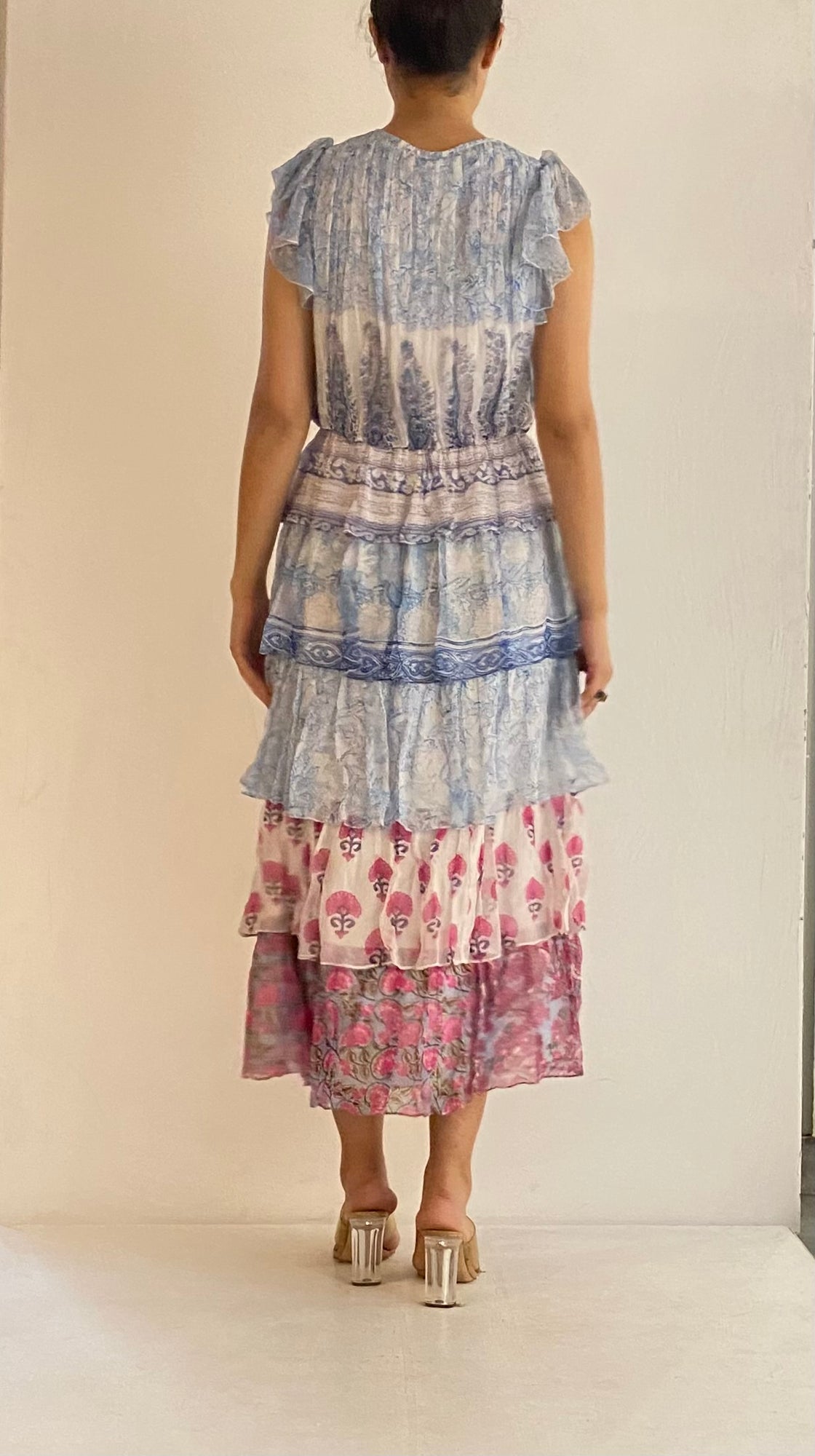 Hemant & Nandita | SL Midi Dress | Blue