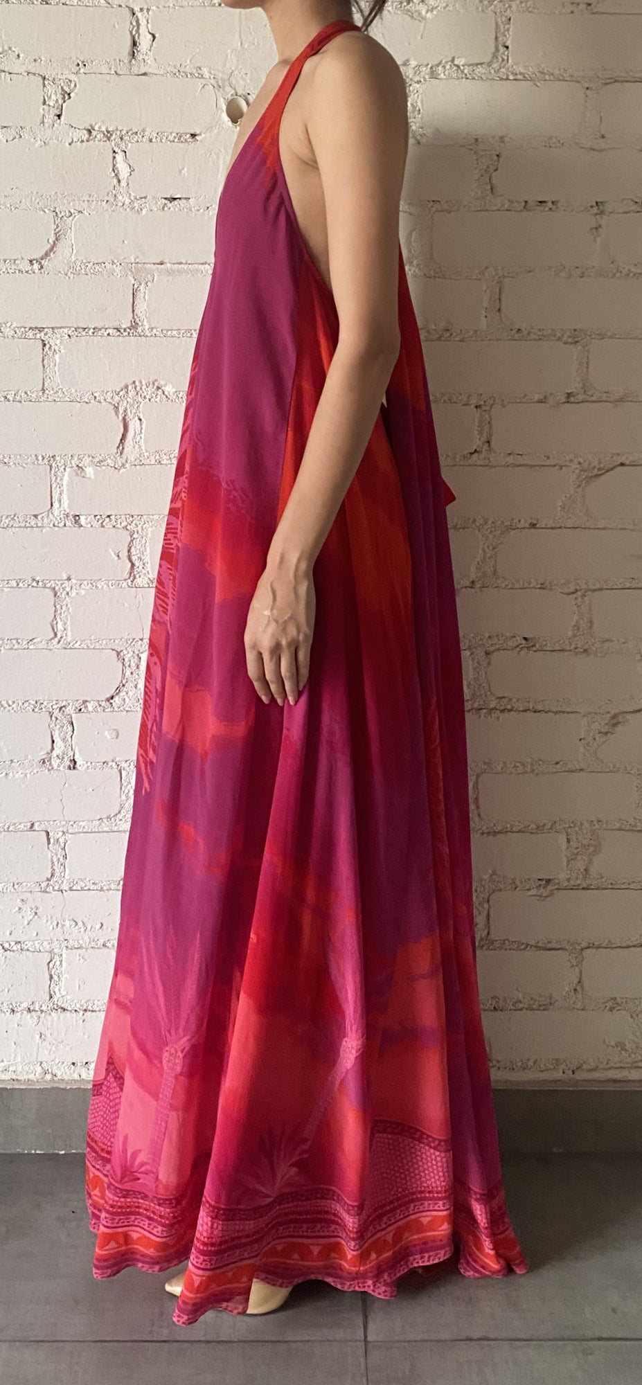 Hemant & Nandita | Soma Long Dress | Multicolor