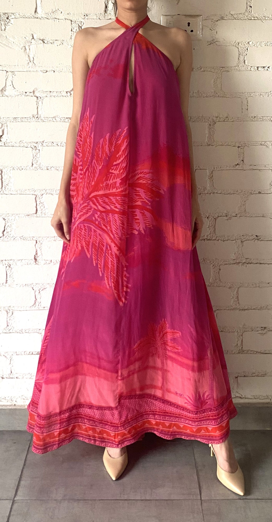 Hemant & Nandita | Soma Long Dress | Multicolor