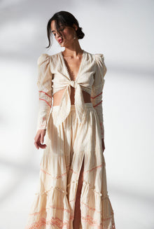 Hemant & Nandita | Suri Crop Top | Cream