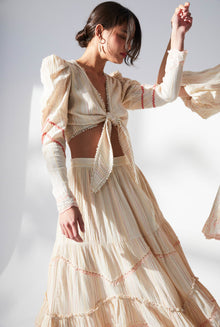 Hemant & Nandita | Suri Crop Top | Cream
