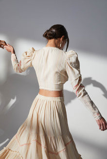 Hemant & Nandita | Suri Crop Top | Cream