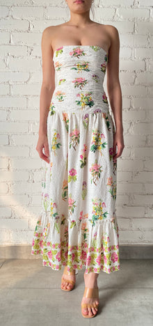 Hemant & Nandita | Taha Floral Long Dress | White